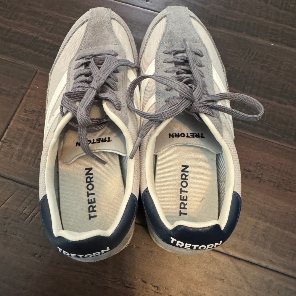 Tretorn Rawlins 2.0 leather and suede sporty athletic tennis shoe retro sneakers - Picture 9 of 11